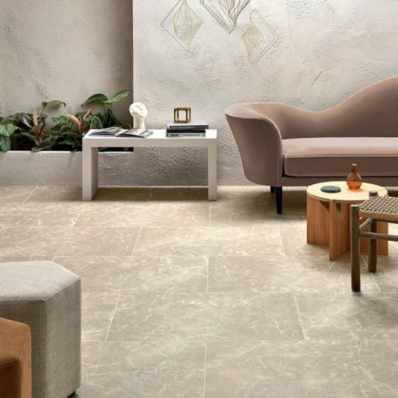 Amtico Signature Tortora Classic Marble flooring in Broken Bond pattern